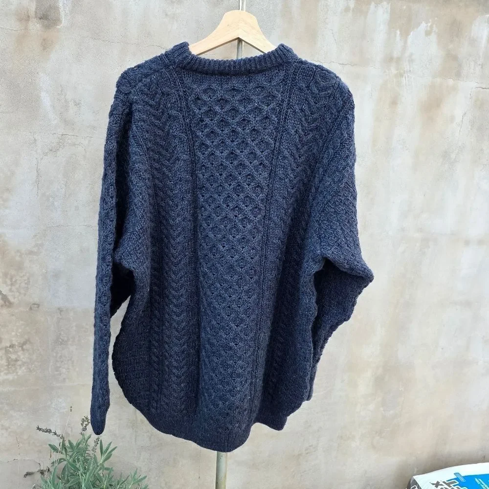 Rue saint Patrick wool cableknit sweater